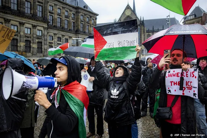 amsterdamse demonstraties rond oorlog gaza rustig verlopen