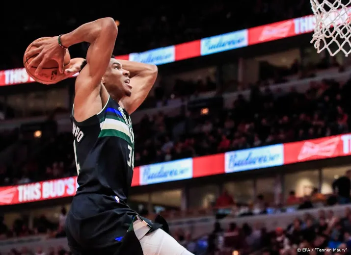 antetokounmpo op dreef voor bucks in nba