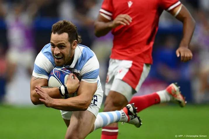 argentijnse rugbyers naar halve finale wk na zege op wales