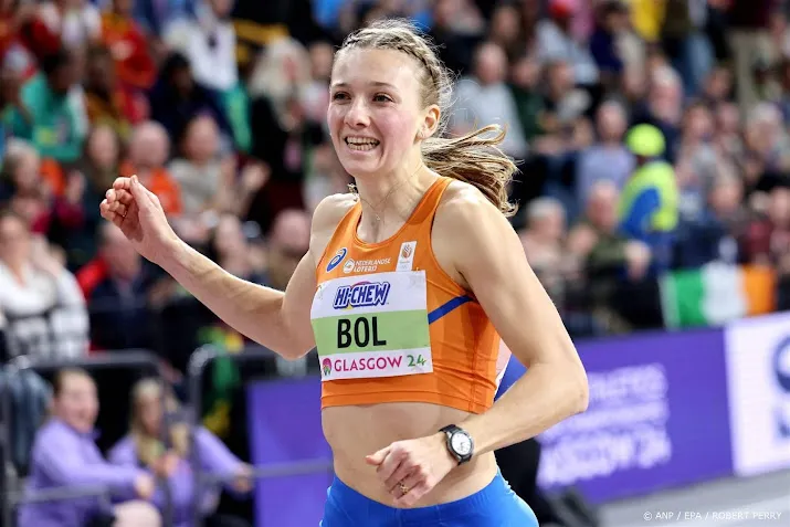 atlete bol loopt vlak voor spelen in diamond league londen