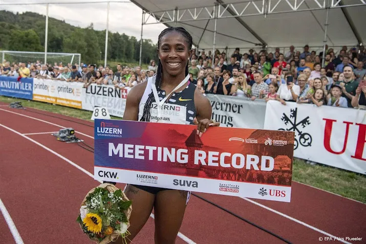 atlete fraser pryce wint haar eerste 100 meter van dit jaar