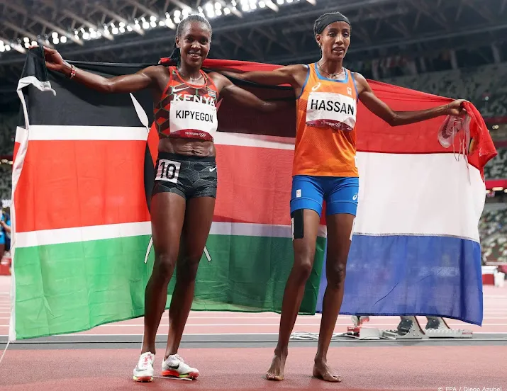 atlete hassan moet olympisch kampioene kipyegon weer voor laten