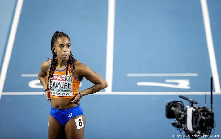 atlete samuel sprint naar finale 60 meter