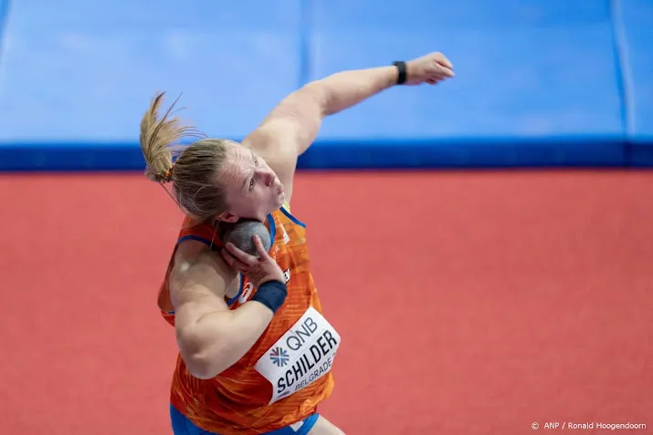atlete schilder stoot kogel opnieuw naar nationaal record