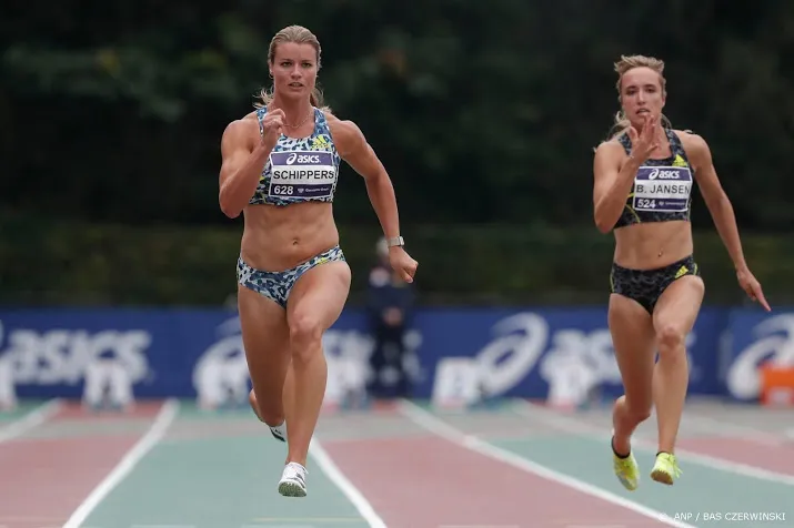 atlete schippers snelt op nk naar zesde titel 100 meter