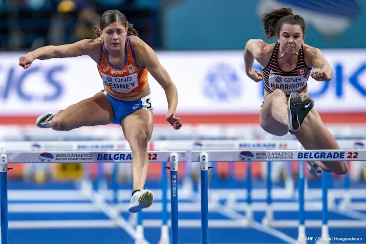 atlete sedney op wk zesde in finale 60 meter horden
