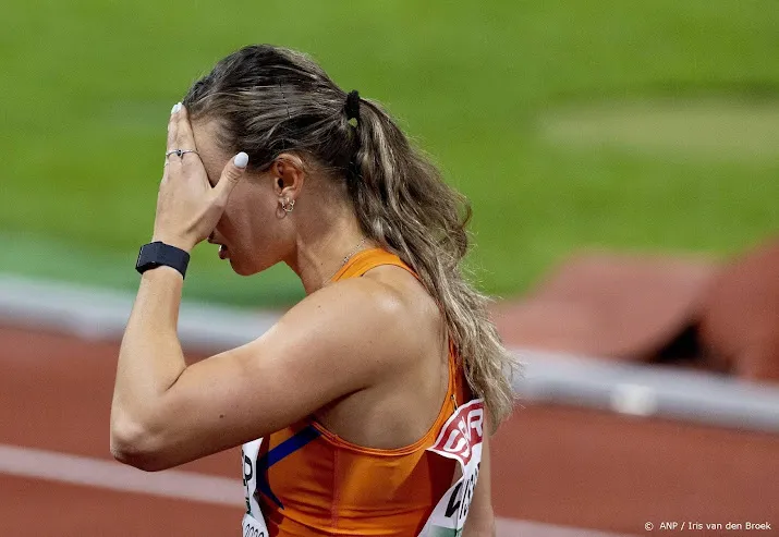 atlete visser grijpt net naast brons op 100 meter horden bij ek