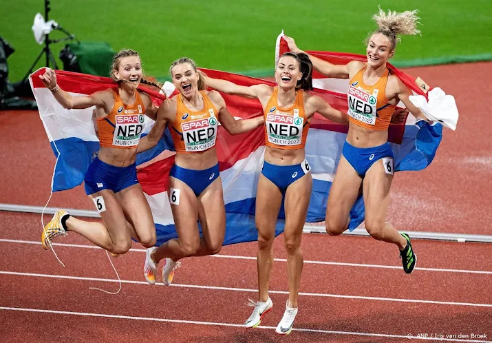 atletiekploeg vijfde in medaillestand ek munchen duitsland wint