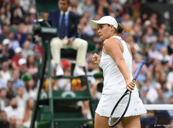 australische barty pakt eerste finaleplaats op wimbledon