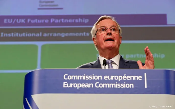 barnier sleutel vrijhandelsakkoord bij johnson