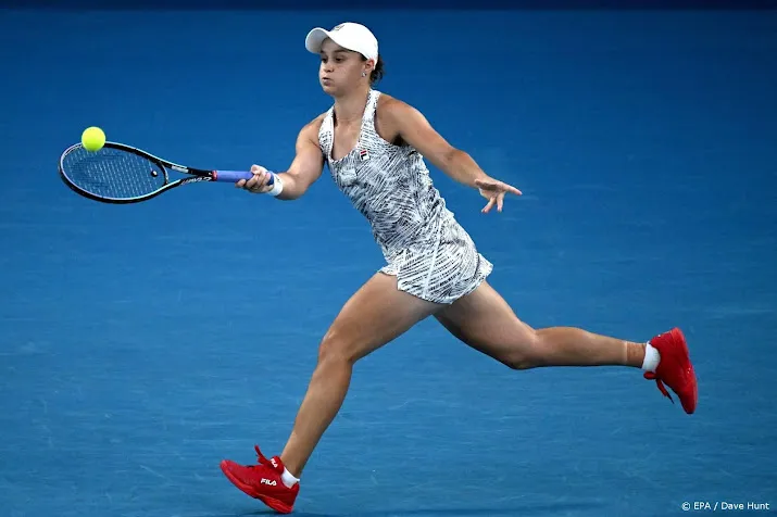 barty bereikt voor het eerst finale australian open