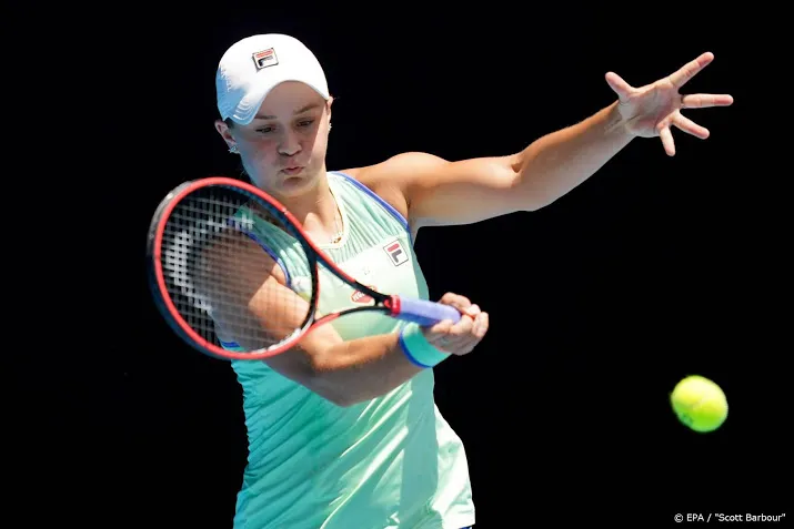 barty laat australie dromen van titel in melbourne
