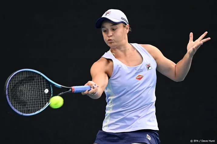 barty naar kwartfinales australian open