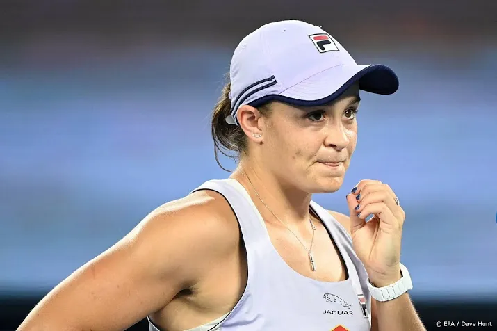 barty verrassend onderuit in kwartfinale australian open