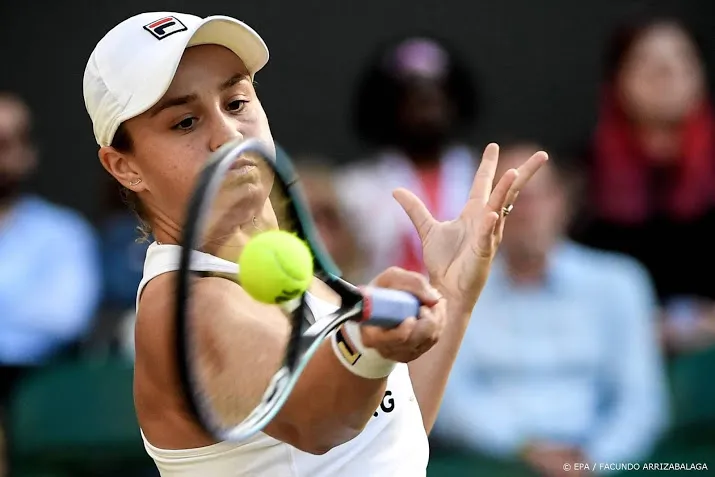 barty voor tweede keer naar vierde ronde op wimbledon