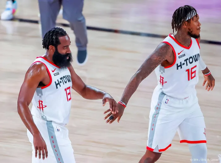 basketballer harden leidt rockets naar zege op lakers