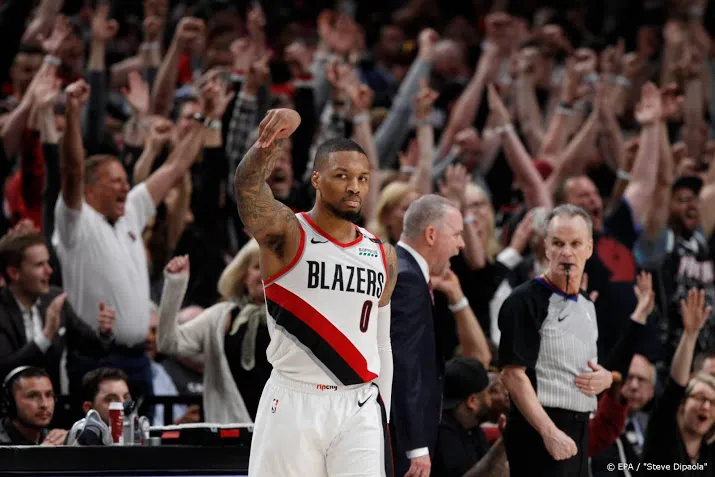basketballer lillard blinkt uit met 61 punten voor blazers