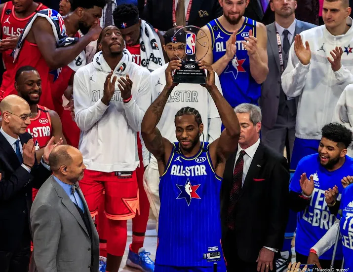 basketballers team lebron winnen all star game