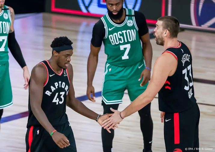 basketballers toronto raptors dwingen zevende duel af