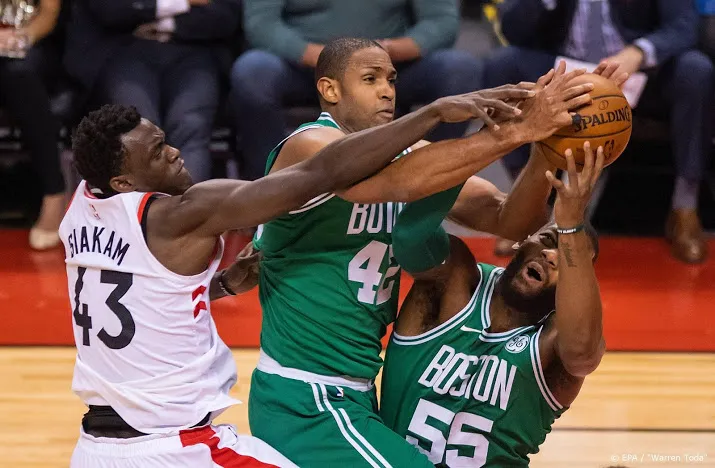 basketballers van celtics kloppen titelverdediger toronto
