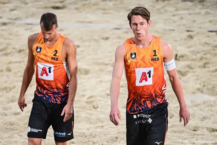 beachvolleyballers luini en de groot onderuit in finale ek