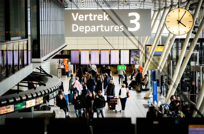 begin vakantie zonder problemen op schiphol