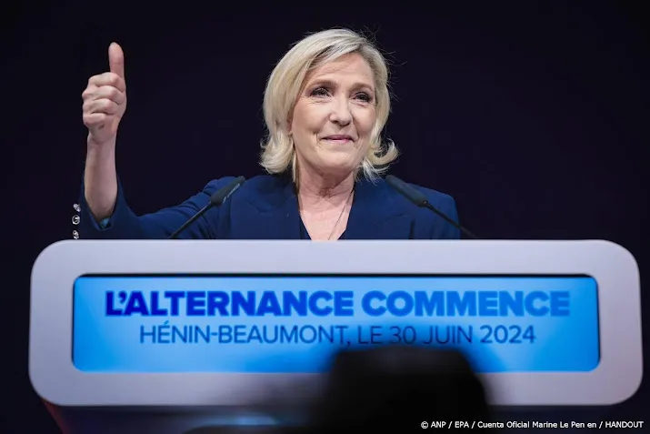 beleggers opgelucht dat winst le pen minder sterk is dan gevreesd