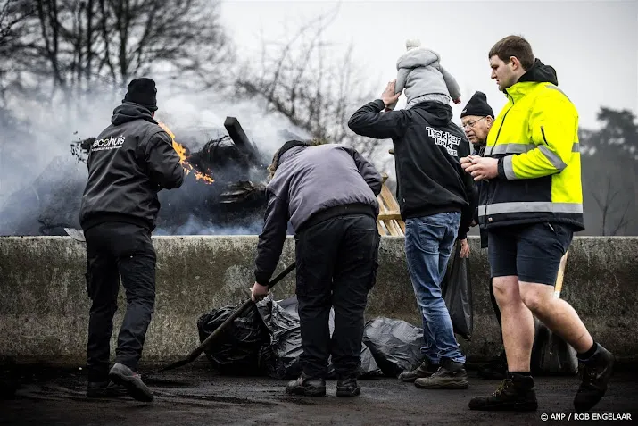 belgische boeren blokkeren grensovergang met nederland