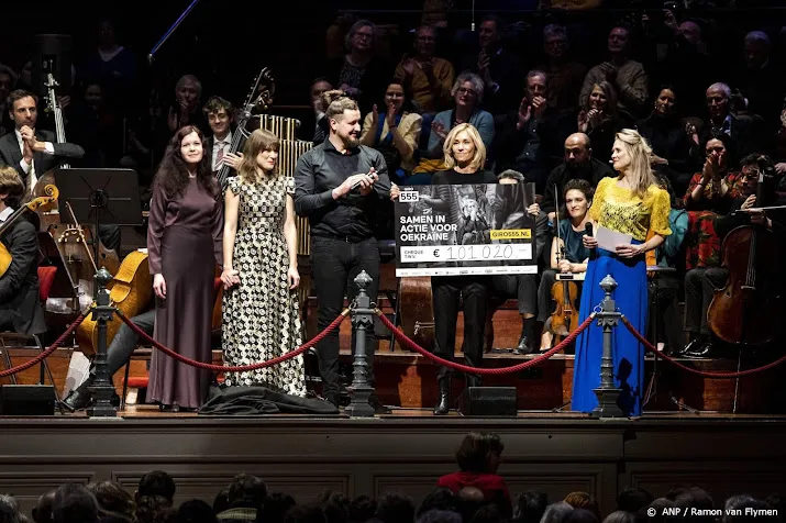 benefietconcert in concertgebouw brengt ruim 100 000 euro op