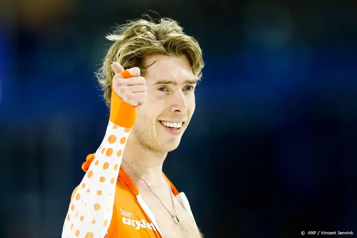 bergsma had bij de finish nog wat over