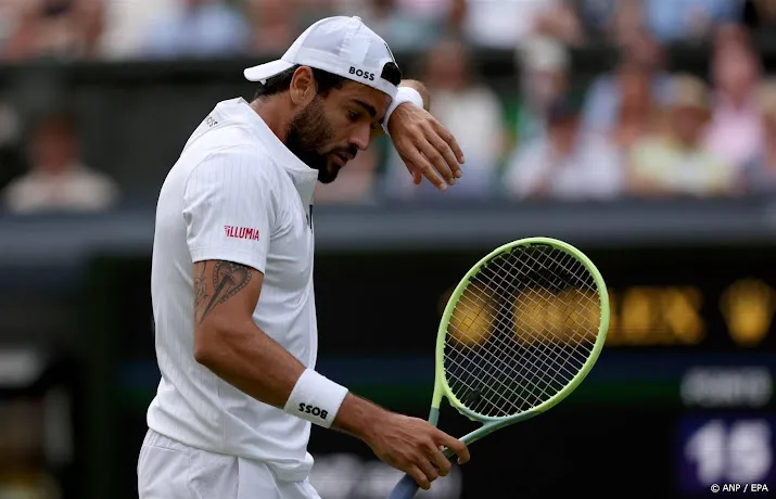 berrettini meldt zich op laatste moment af voor australian open