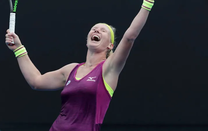 bertens geeft zichzelf een schouderklopje
