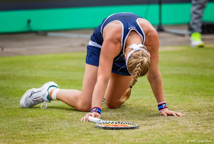 bertens laat vijf wedstrijdpunten onbenut