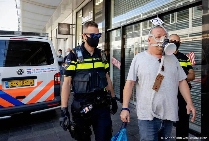 betogers tegen mondkapjesplicht rotterdam krijgen boete