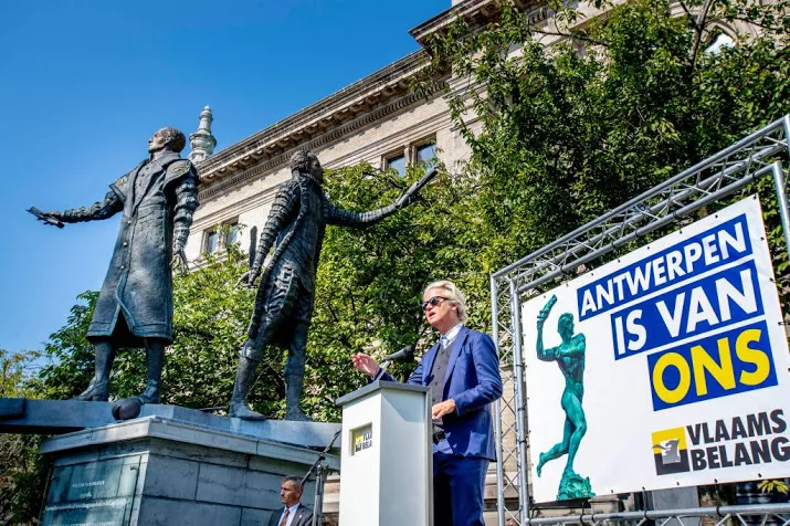 bezoek wilders aan antwerpen kalm verlopen