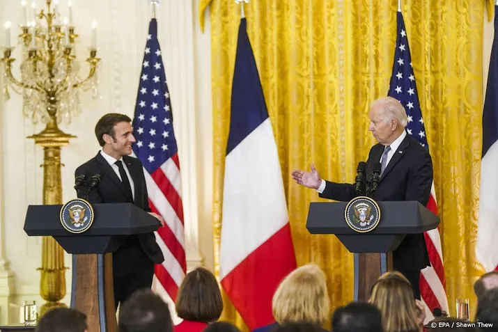 biden en macron gaan in gesprek over afstemmen klimaatbeleid