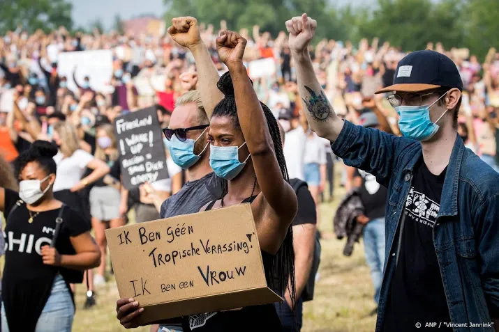 black lives matter betogingen in goede sfeer verlopen