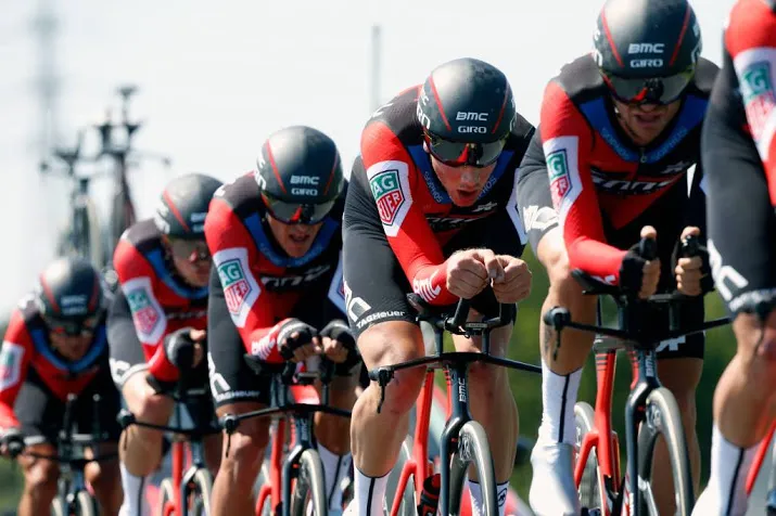 bmc wint ploegentijdrit van avermaet in geel
