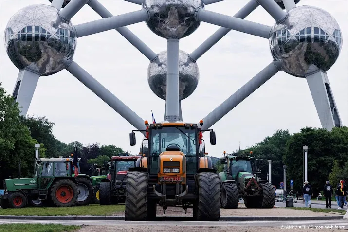 boeren bereiken brussel voor demonstratie tegen eu beleid