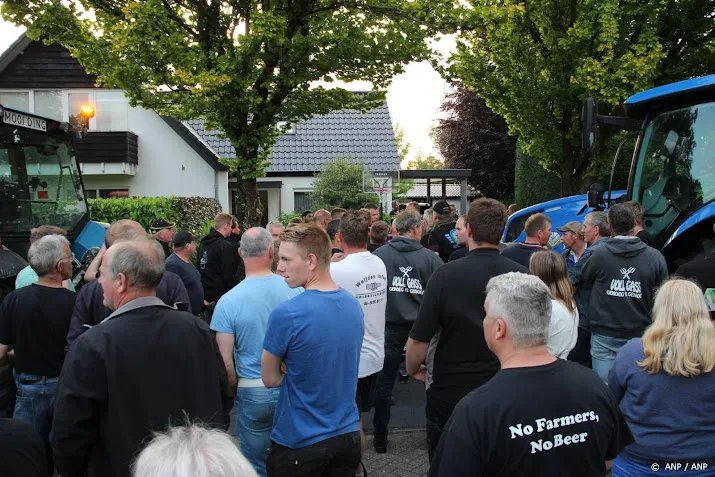boeren protest bij minister niet om angst aan te jagen