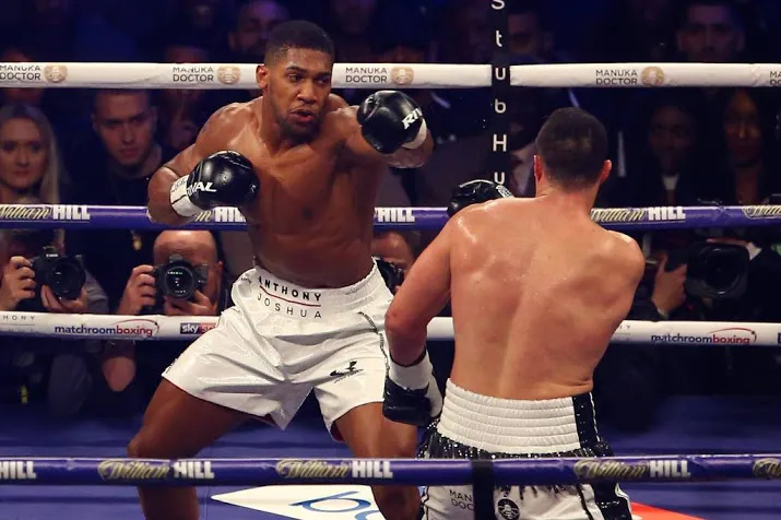 bokser joshua twee keer in vol wembley