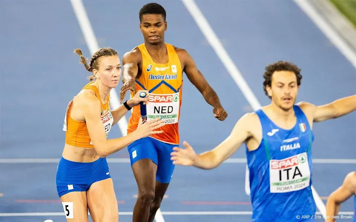 bol en klaver pakken europees brons op mixed relay 4400 meter