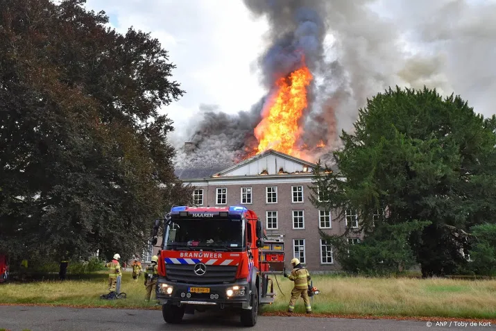 brand op landgoed bij haaren