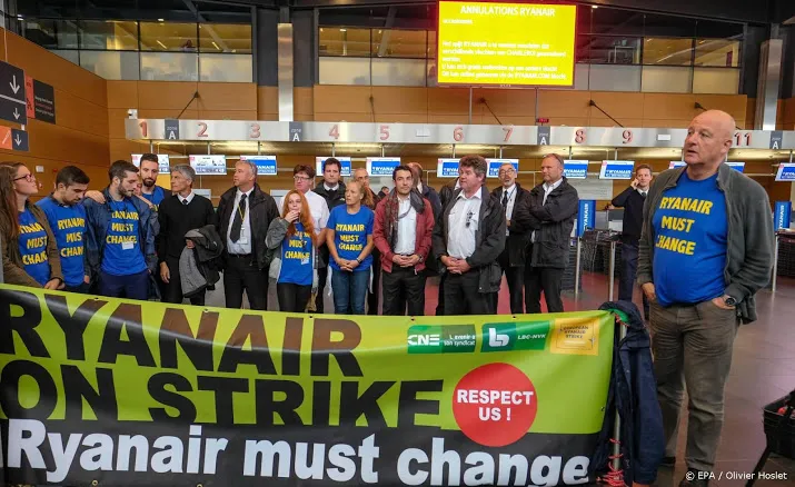 britse piloten ryanair schorten acties op