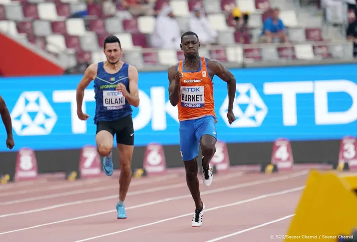 burnet door naar halve finales 200 meter