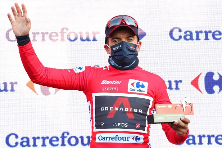 carapaz verwacht dinsdag zware tijdrit in ronde van spanje