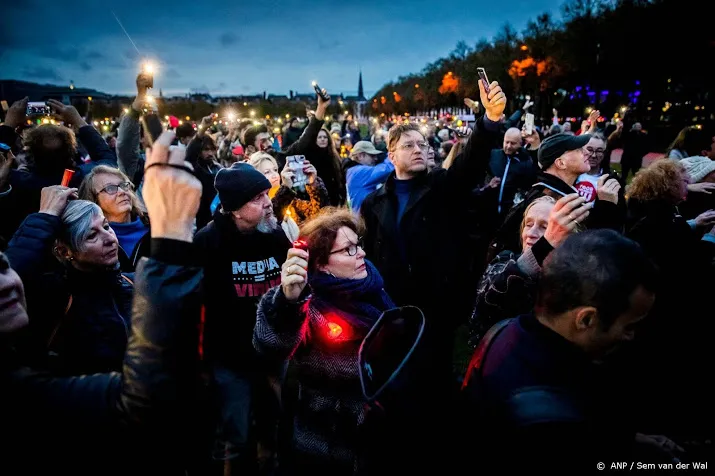 celstraf voor relschoppen bij demonstratie tegen coronabeleid
