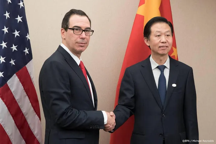 china in januari handelsoverleg met vs