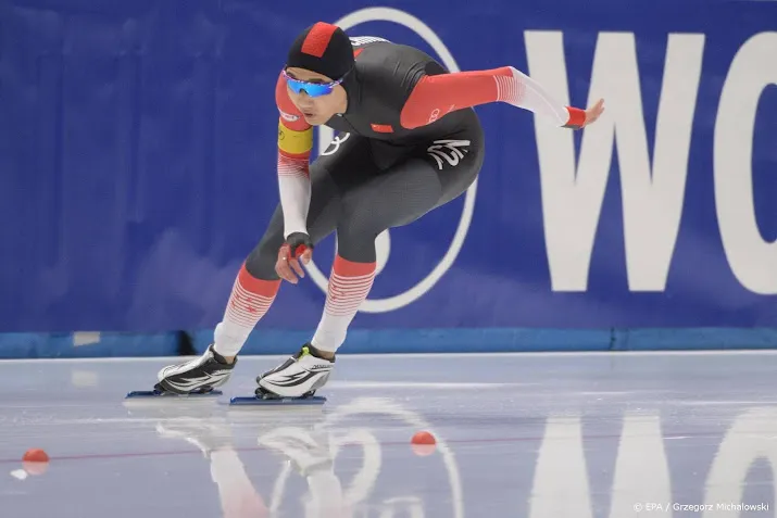chinese schaatser gao razendsnel in b divisie in salt lake city