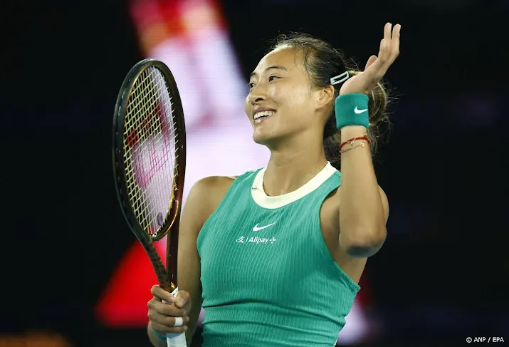 chinese zheng als laatste naar kwartfinales australian open